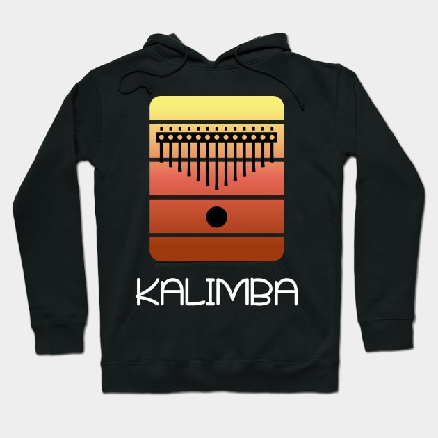 Musical Gift Kalimba Thump Piano  African Music Instrument Hoodie by Riffize